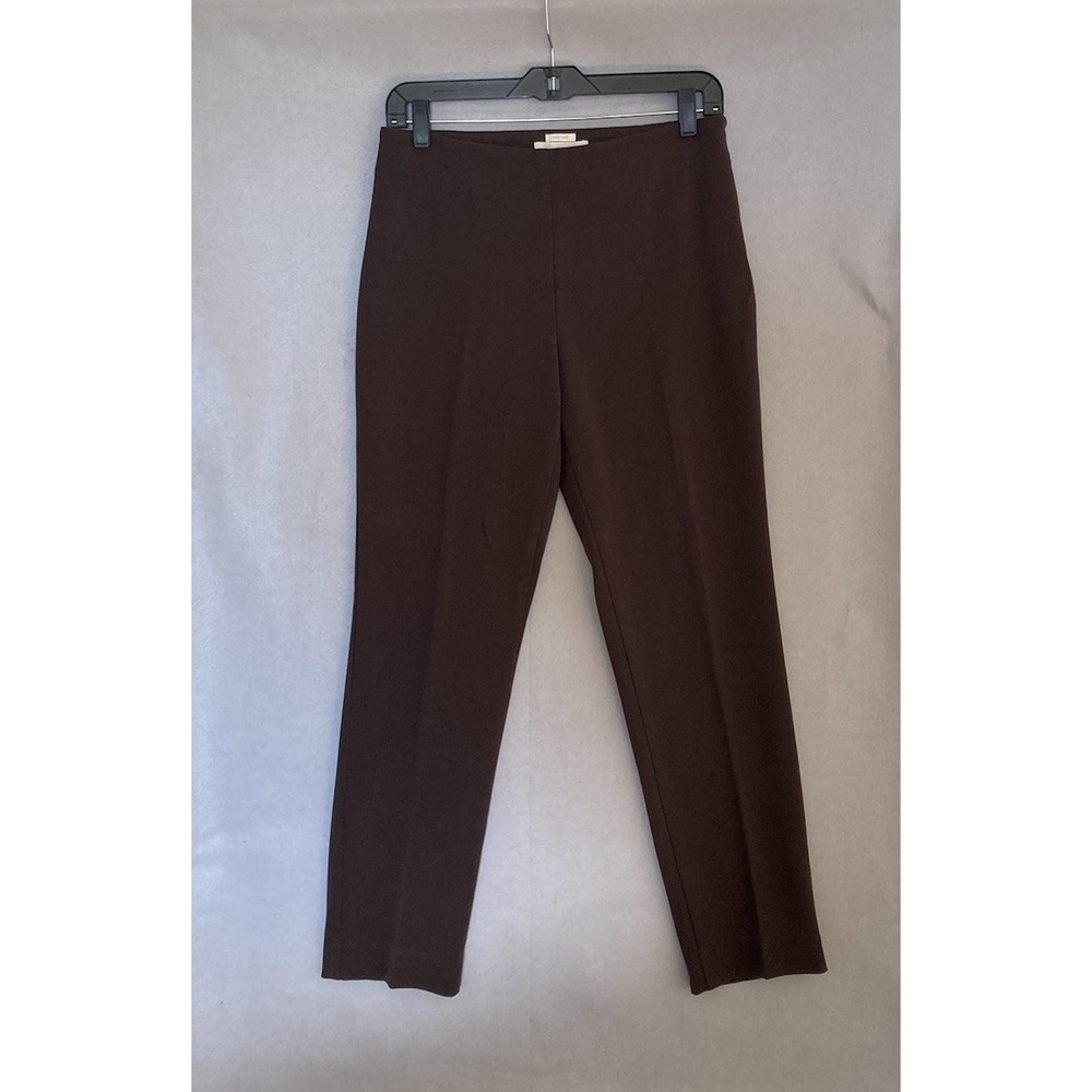 Talbots Womens Pants Brown Size 4P Heritage Straight Stretch Office Dress